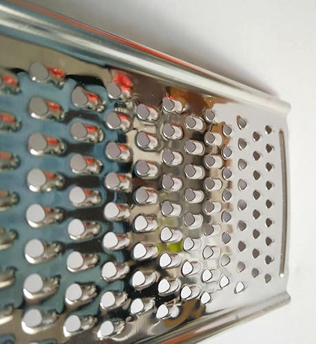 Miniatura 5 de Rallador de queso, 9.4 pulgadas x 2.2 pulgadas de acero inoxidable para verduras, queso, frutas y limón (1)