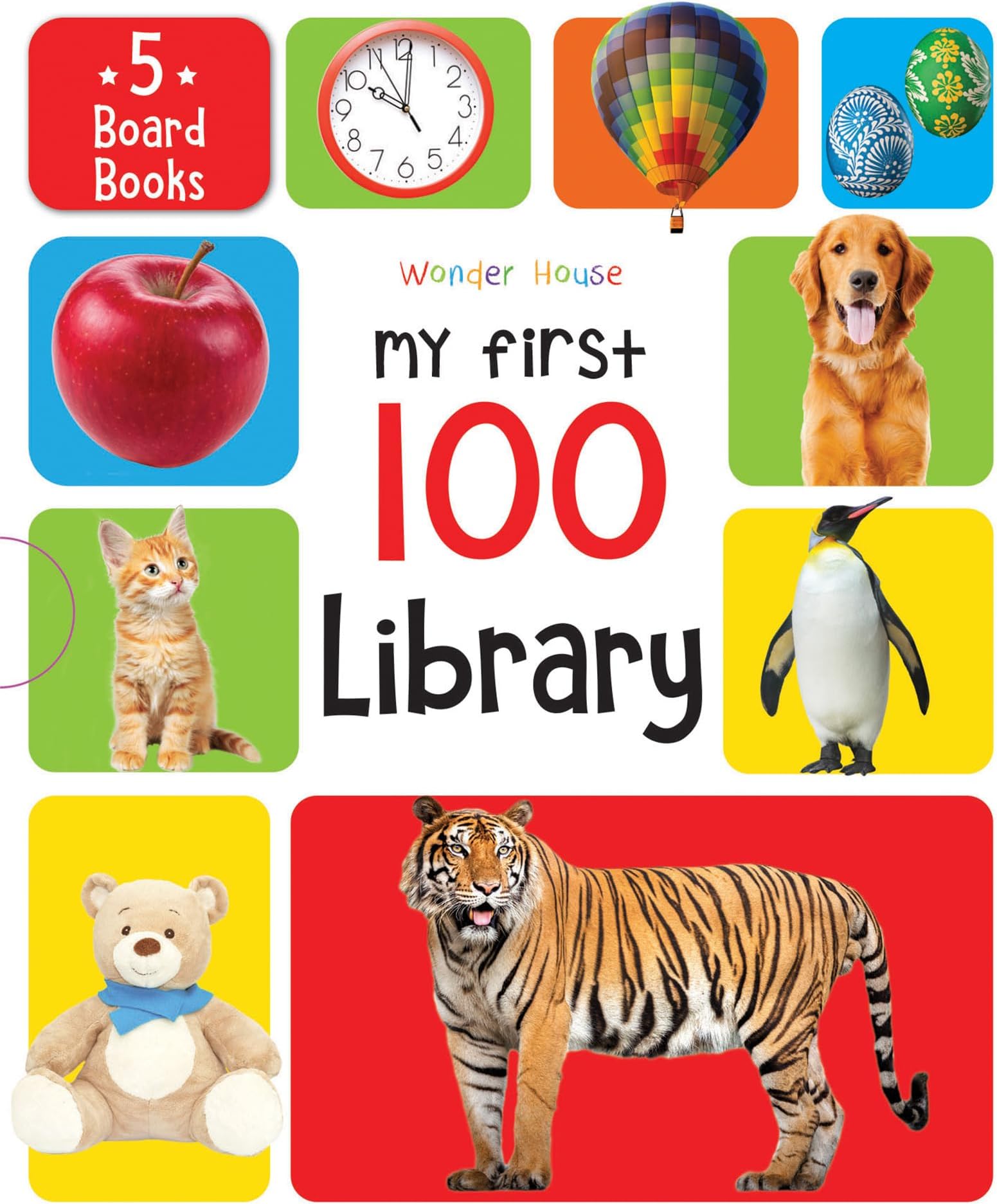 My First 100 Library: Boxset of 5 Early Learning Board Books (English Edition)