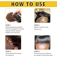 Vista 6 de Mousse de fusión de tinte de encaje para pelucas, tupés y postizos de cabello para mujeres - 6.8 onzas líquidas Juego de herramientas