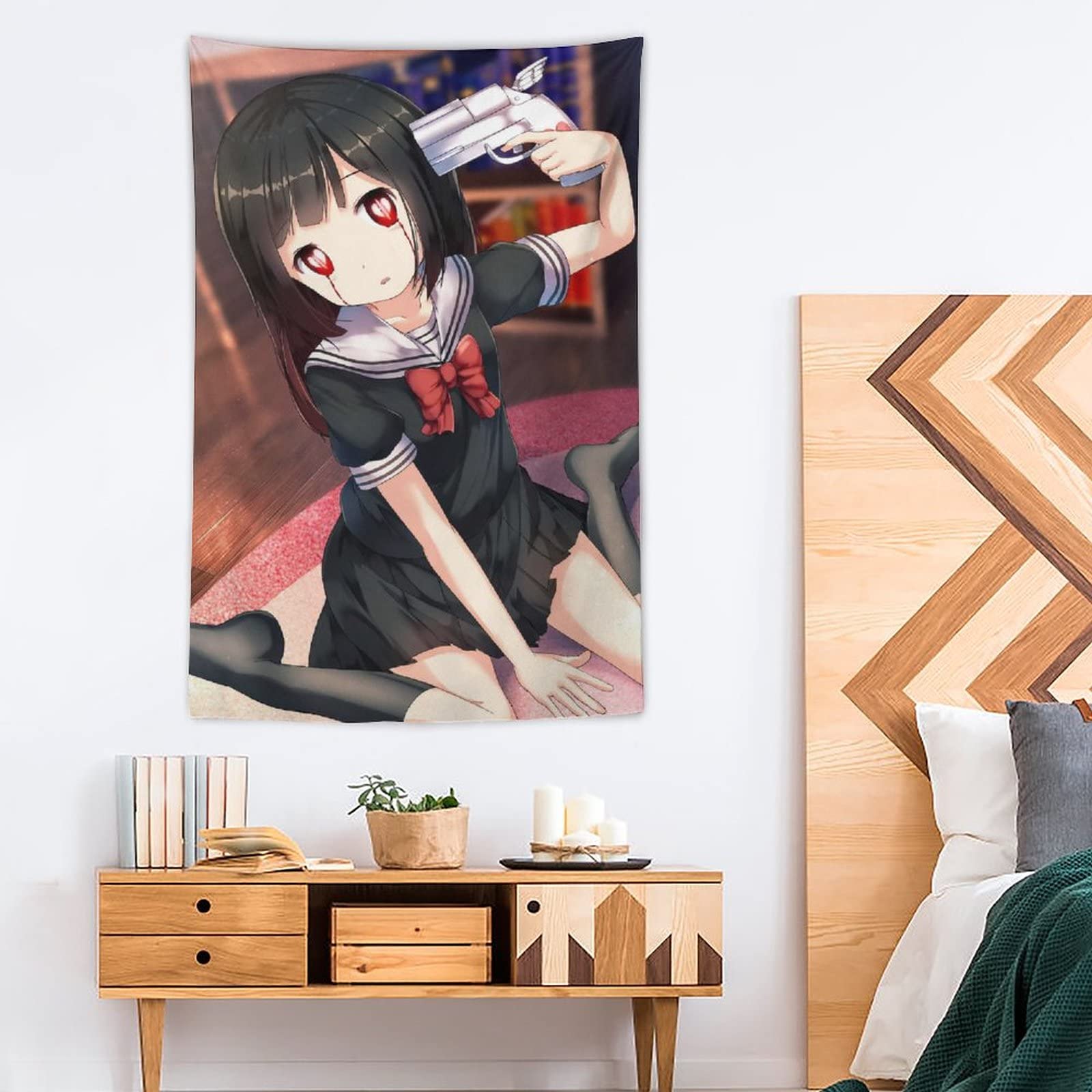 Amazon.co.jp: タペストリー 魔法少女サイト 朝霧 彩 アニメ 萌え