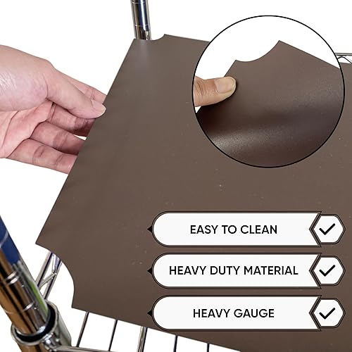 Miniatura 48 de Revestimiento de alambre para estante de alambre, cubierta de estante de alambre grueso, forro de plástico impermeable, revestimiento de estante