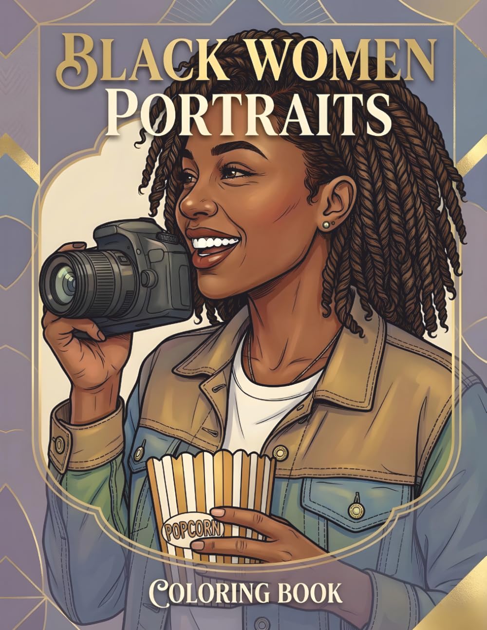 Black Women Portraits: A Diverse Coloring Book Featuring Natural Beauty, Cultural Style, Elegant Hairstyles, and Realistic Black Women Portraits