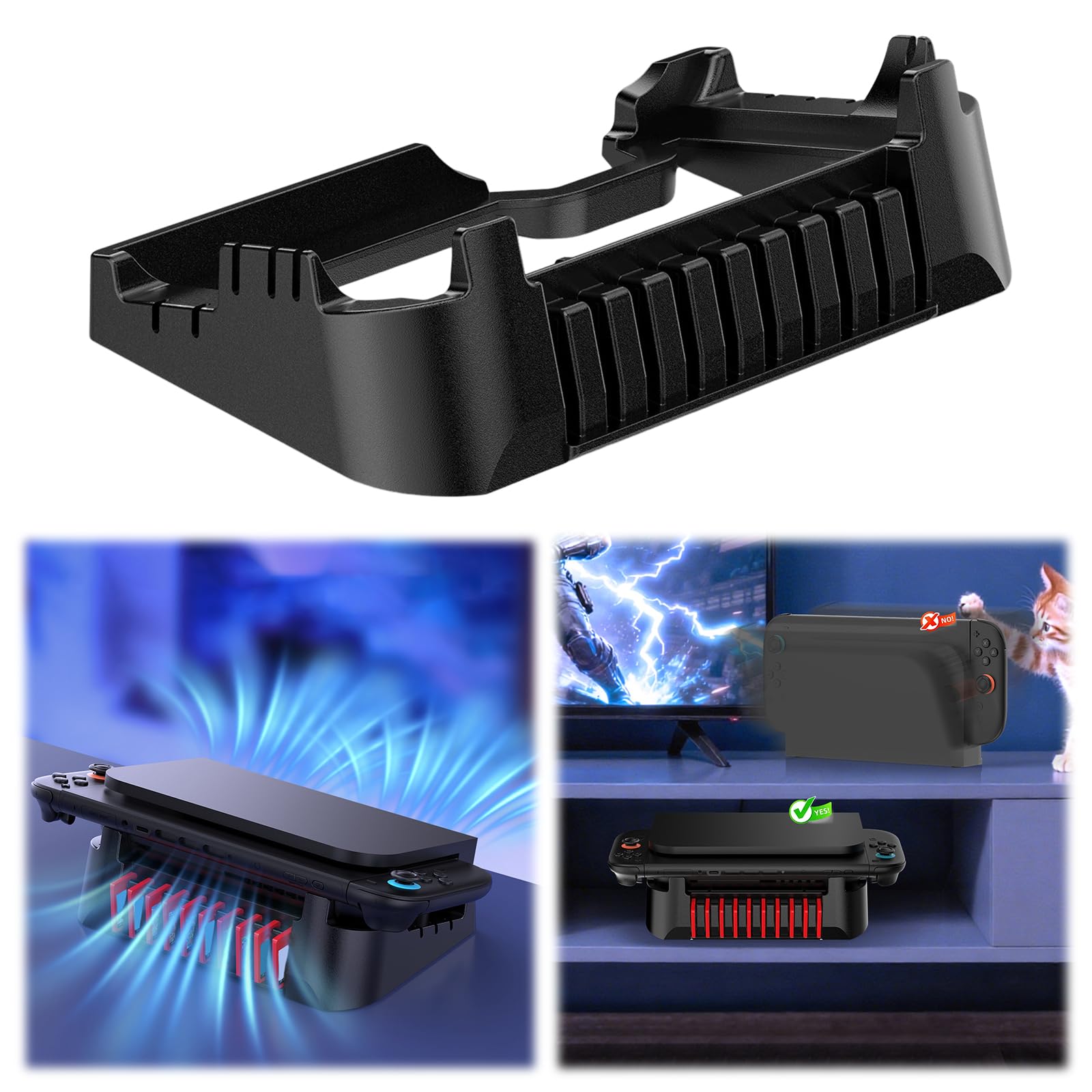 Support de Stockage hôte pour Console de Jeu Switch 2, Base Horizontale, Support de Console de Jeu, Accessoires pour Switch/OLED