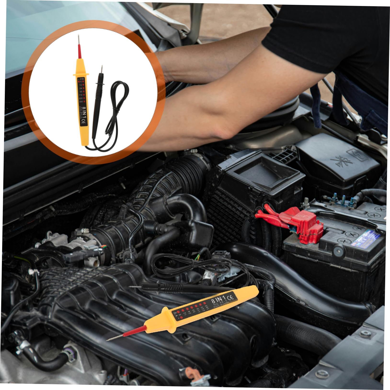 OUNONA 5 Pièces Instrument De Détection De Tension Testeur De Tension Et De Continuité Outil D'Entretien De Voiture Testeur De Tension Testeur De Sensibilité De Tension Détecteur De