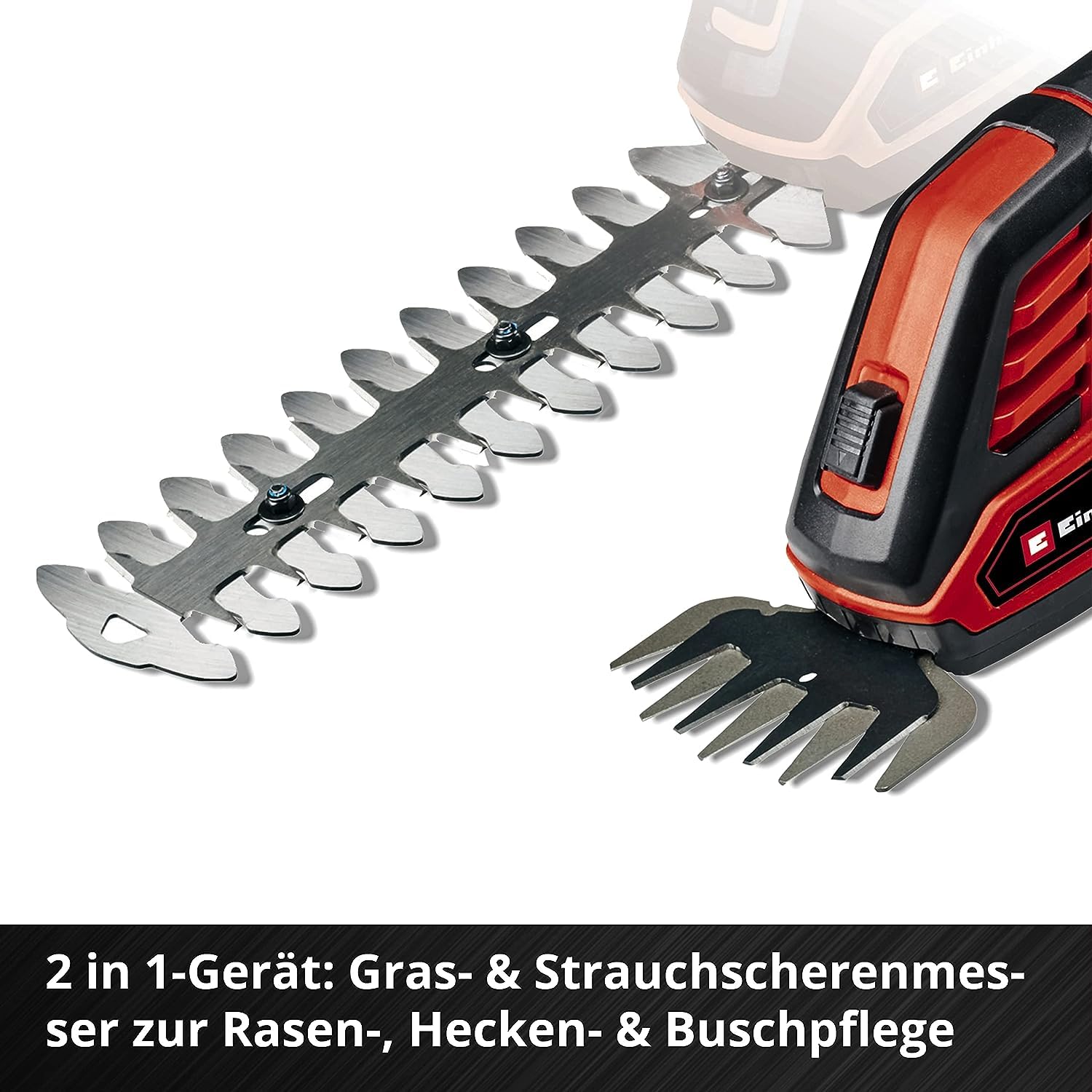 Einhell GE-CG 18/100 Li T-Solo Akku-Gras- und Strauchschere 18V Li-Ion Teleskopstiel 100mm 200mm Power X-Change