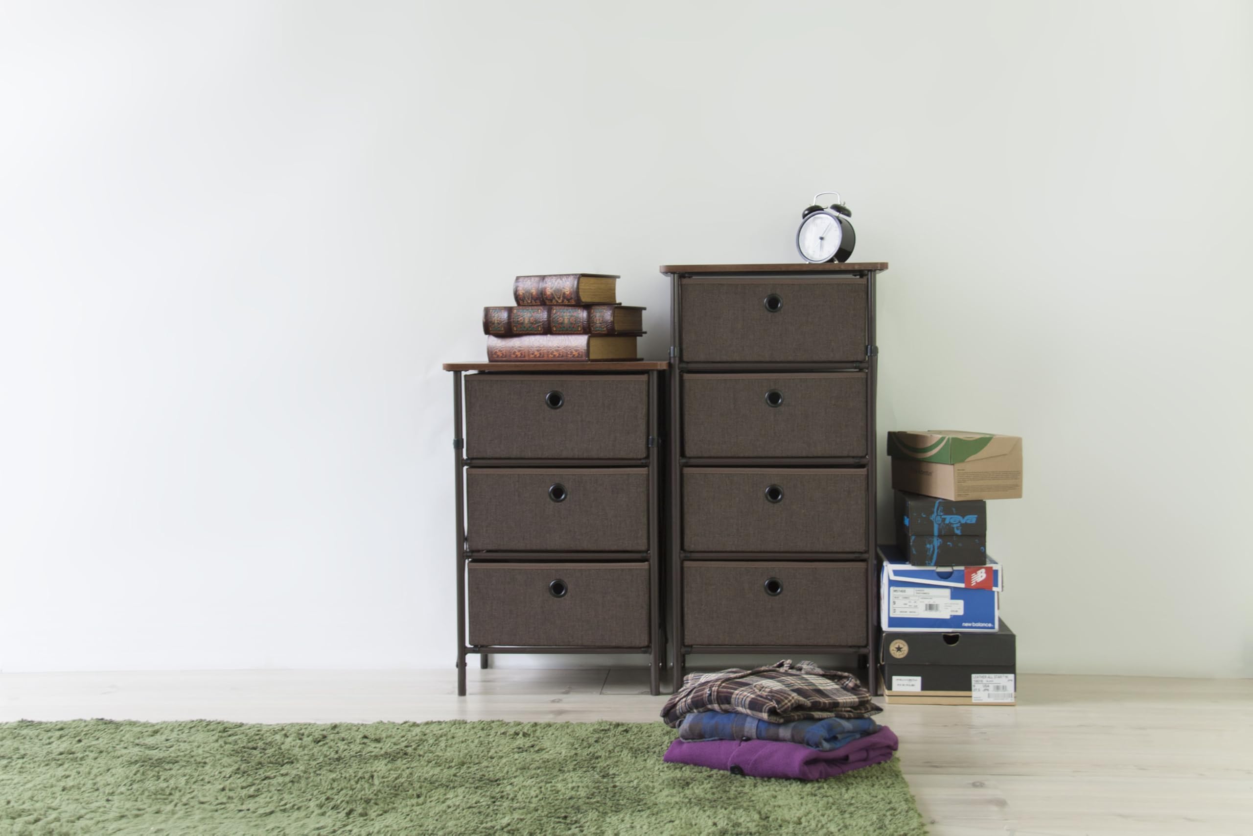 Amazon｜AZUMAYA 簡単組立チェスト ブラウン 4段 LFS-702BR｜チェスト