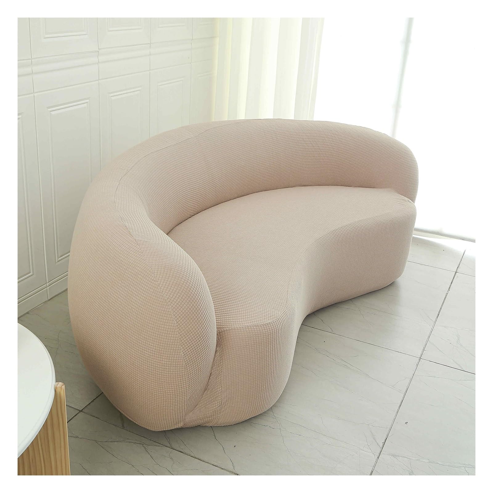 Miecoae Stretch Armchair Slipcovers Armchair Cover for Sofa Swivel Barrel Chair Cover, Swivel Accent Chair Slipcover Barrel Armchairs Sofa Cover Club Chair Couch Cover(S8,Double person)