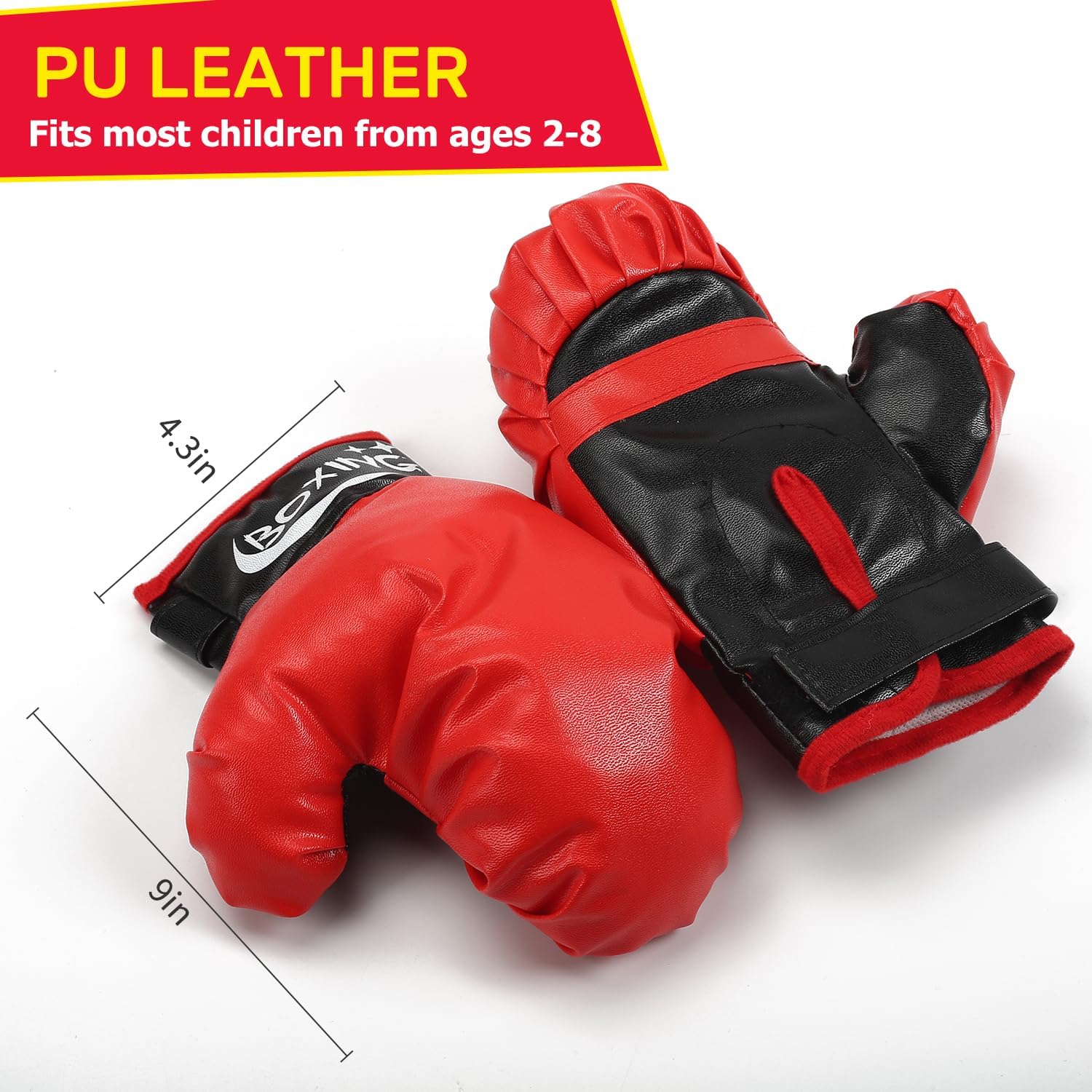 Punching Bag and Gloves for Kids, Adjustable Boxing Bag Toy with Stand image 2