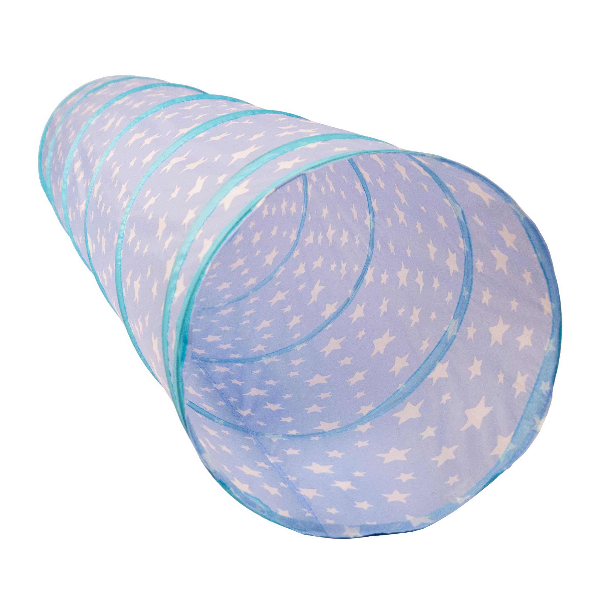 Relsy Starry Baby Blue Pop Up Tunnel for Kids Toddlers, Pets, Blue Star Tunnel, 180cm x 45cm - Image 4
