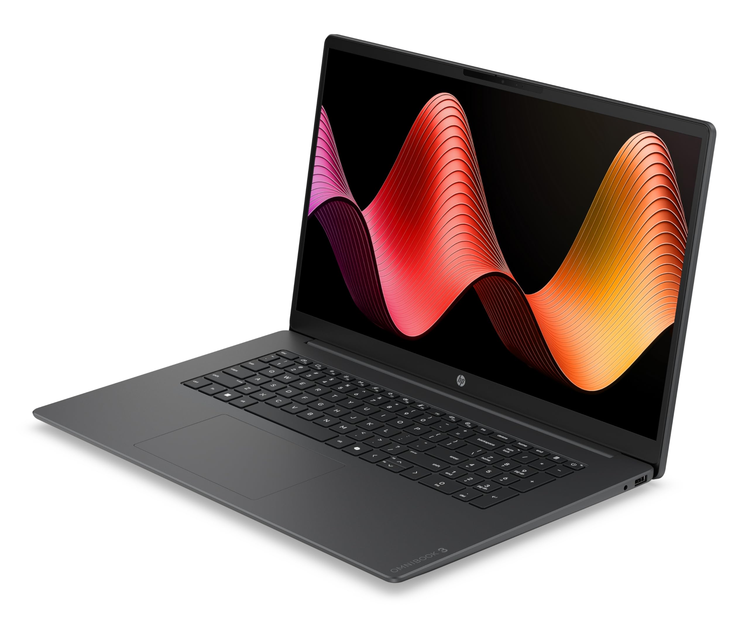 HP OmniBook 3 17-dp0002sf Ordinateur Portable 17,3" FHD IPS, PC Portable (AMD Ryzen 5 40, RAM 16 Go, SSD 512 Go, AMD Radeon 610M Graphics, Windows 11), Laptop Gris, Clavier AZERTY