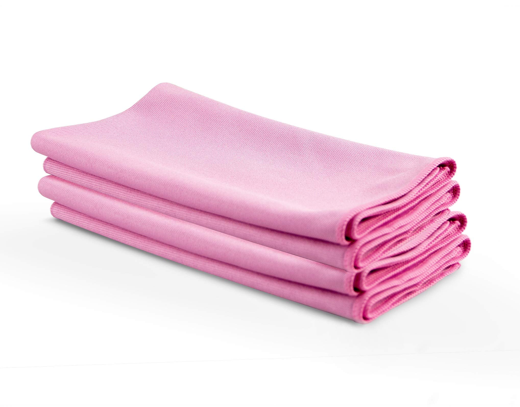 Greased Lightning Microfibre GLASS Cloths (4 Pack) for a Showroom Shine Finish
