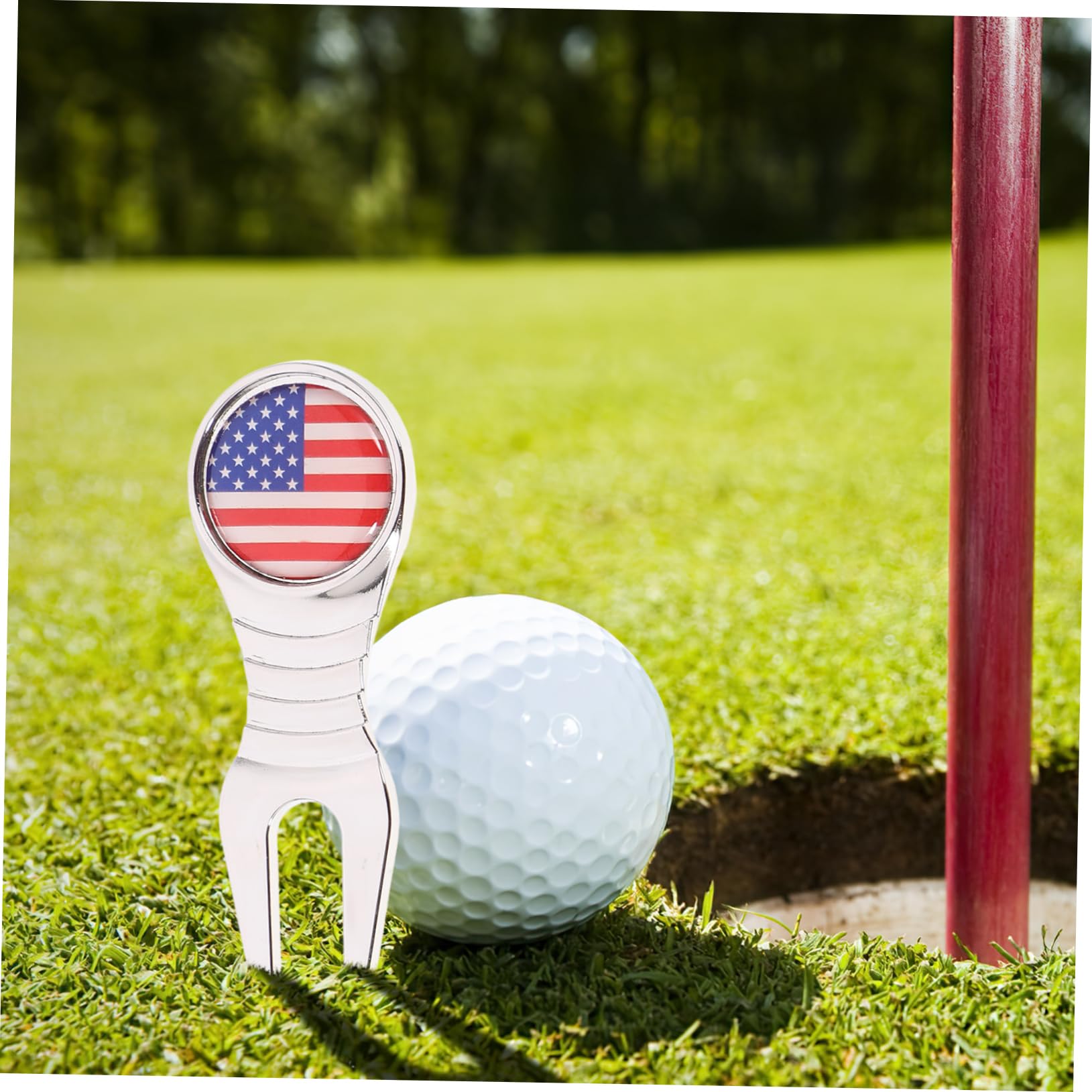 TOYANDONA Premium Golf Hat Clip Set Teiliges Tragbares Ballmarker und Divot Tool Verschleißfest Golfzubehör für Passionierte Golfer und für Väter