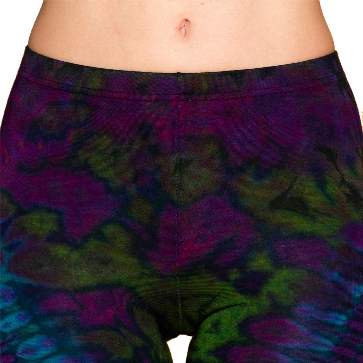 PANASIAM Yoga Leggings Damen - Batik Dschungel Design - Sport Tights lang | handgefärbtes Unikat, weich & elastisch, Sporthose für Fitness, Gymnastik & Freizeit, atmungsaktiv, Viskose mit Elasthan