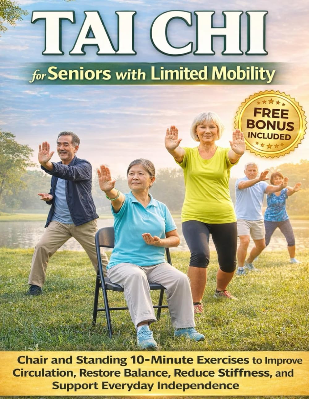 Tai Chi for Seniors with Limited Mobility: Chair and Standing 10-Minute Exercises to Improve Circulation, Restore Balance, Reduce Stiffness, and Support Everyday Independence