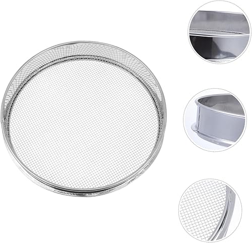 Miniatura 5 de iplusmile Colador de arroz de tamiz de frijoles Filtros de té Colador de acero inoxidable Colador Colador Colador Tamiz de azúcar Tamiz grueso