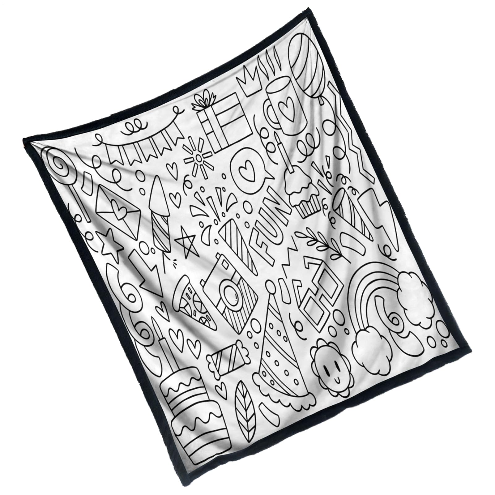 Couverture à colorier lavable et créative pour les enfants amateurs d'art - 8