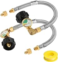 Vista 10 de MCAMPAS Regulador de Cambio Automático Coleta de Cobre POL x 1/4" Conexión Macho Invertida 15" de Largo