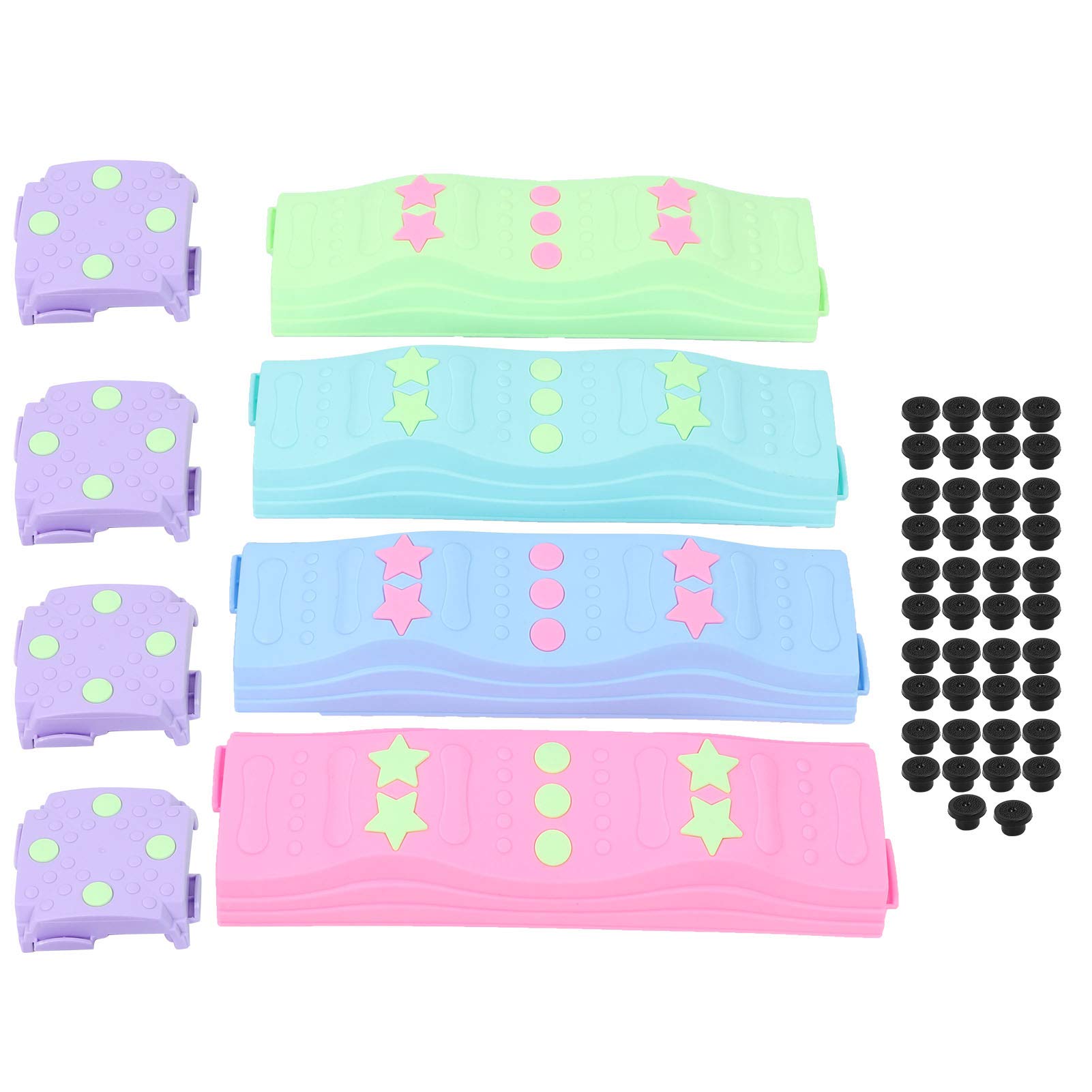 Changor Juego de Piedras de Equilibrio para Niños con Almohadillas Antideslizantes para Entrenamiento de Equilibrio, Actividades Divertidas de Juego, Diseño de Plástico, 8 Piezas