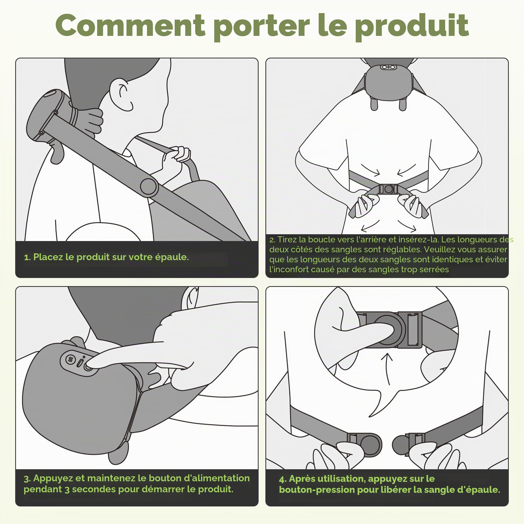 Appareil De Massage Cervical, Masseur Cervical 4d | Doté De Trois Modes De Pétrissage Et De Deux Réglages De Chaleur,Cadeaux pour Père, Mère et Amis