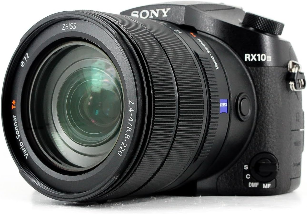 Sony RX10 III | Advanced Premium Compact Camera (1.0-Type Sensor, 24-600 mm F2.8-4.0 Zeiss Lens, 4K Movie Recording)