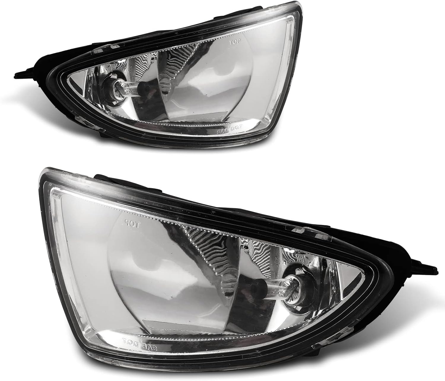 Fog Lights for Honda Civic 2004 2005 2/4 Door with H8 12V35W Fog Lamps Assembly Replacement Included Wiring Kits & Switch- 1 Pair (Clear Lens)