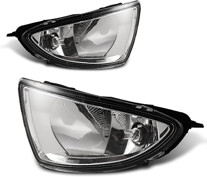 Fog Lights for Honda Civic 2004 2005 2/4 Door with H8 12V35W Fog Lamps Assembly Replacement Included Wiring Kits & Switch- 1 Pair Clear Lens