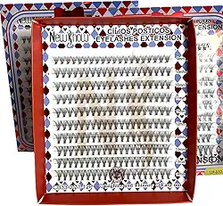 Cílios Postiços New Show, Cílios Tufinho, Kit Mix 12P, Tamanhos 9mm, 10mm, 11mm, 12mm, 13mm e 14mm - Maquiagem