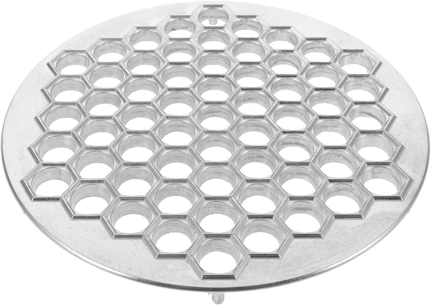 Russian Dumpling Maker Mold 61-hole Aluminum Alloy Dumpling Mold Kitchen Tool for Handmade Wonton and Dumpling Making at Home