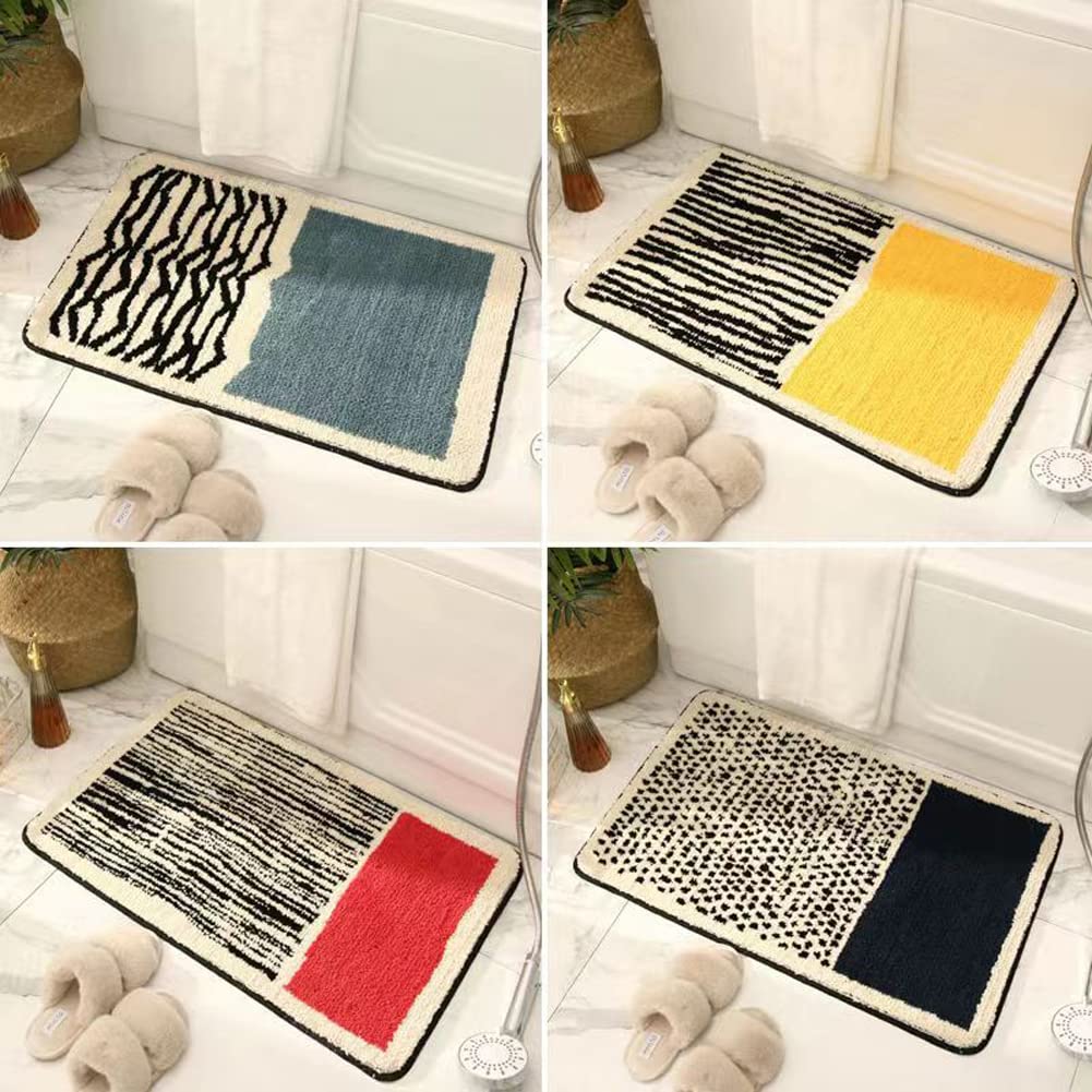 Alfombrilla de Ducha, Alfombra de baño Alfombras Suaves y peludas for Ducha(Blue,45 * 70cm)