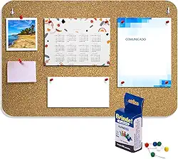 2 Quadro Aviso Cortiça Recado Mural Fotos 28x44cm