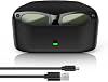 Estuche de carga magnético para gafas compatible con Ray-Ban Meta Gen 1 y 2 | para power bank portátil de 3000mAh para RayBan Meta Wayfarer/Skyler/Headliner, Oakley HSTN, Blayzer/Scriber Optics 1