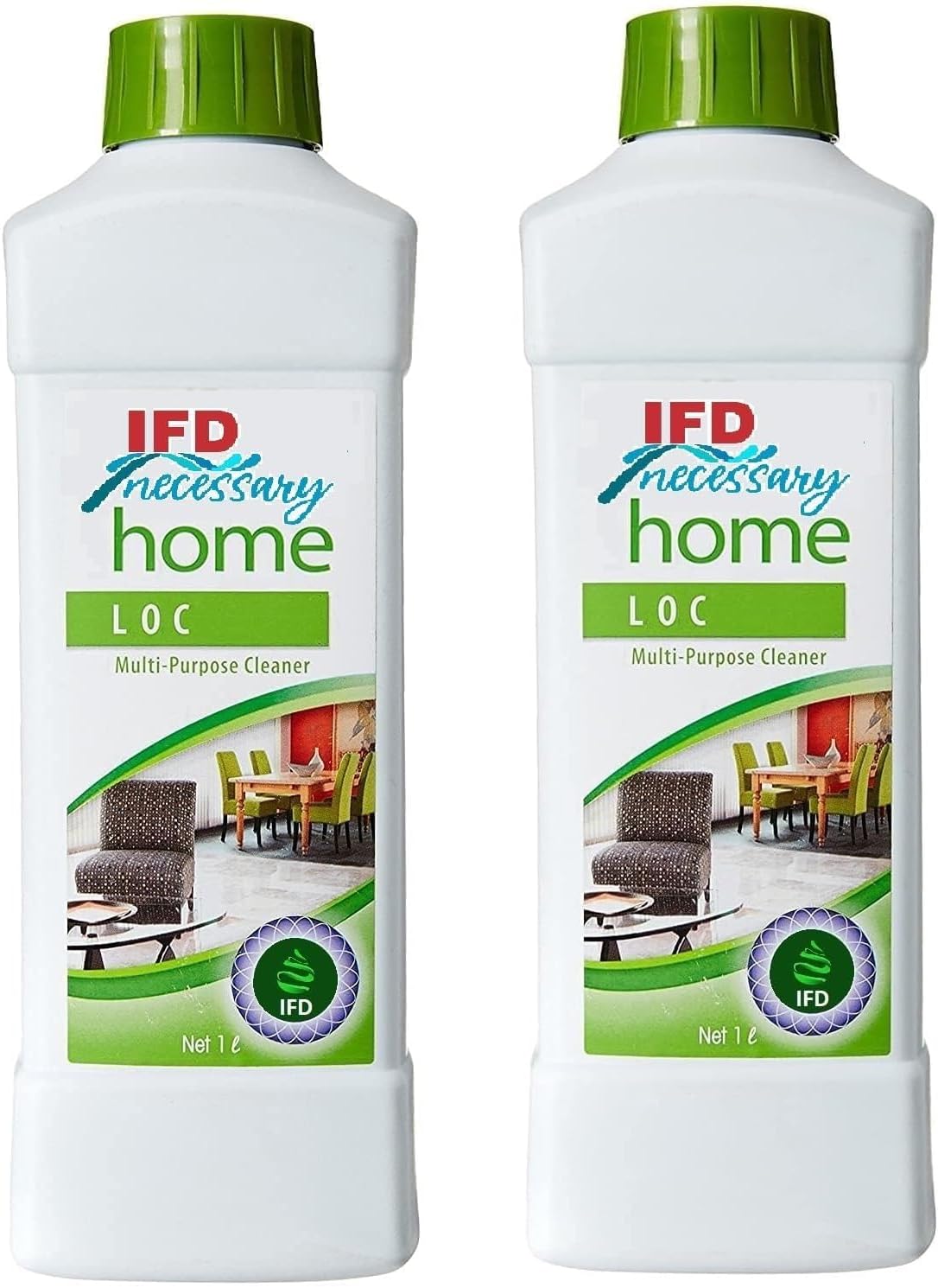 Home L O C Multi-Purpose Cleaner 1 Litre| Powerful All-Purpose Liquid Cleaner for Kitchen, Bathroom,Floor & Household Surfaces | (pack 2)