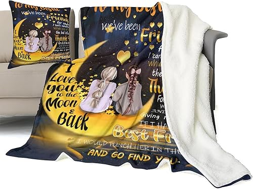 Miniatura 3 de Palsco Regalos de cumpleaños para mejores amigas para mujeres y niñas, manta de mejor amiga, regalos de amistad para mejores amigas, manta suave y