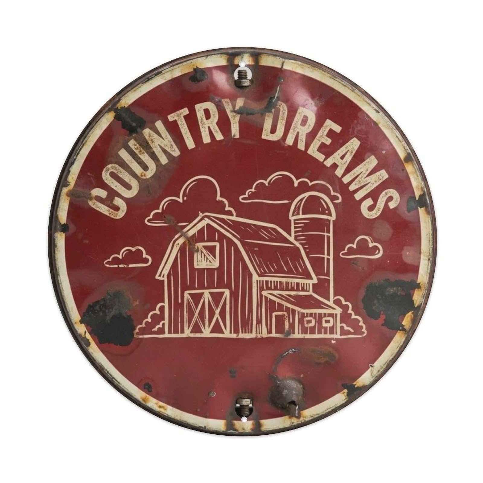 Vintage-Barn Metal Tin Sign Plaque
