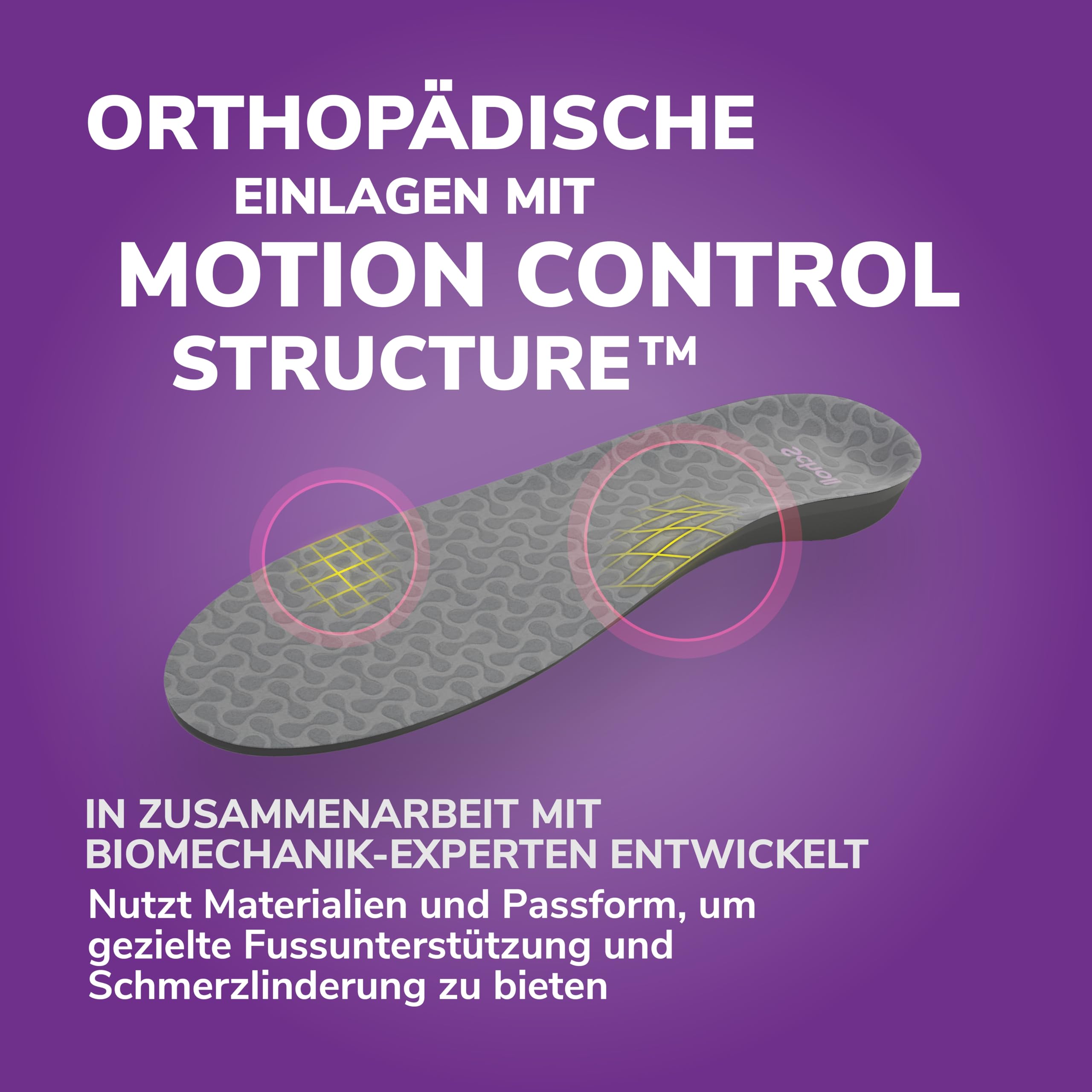 Scholl In-Balance orthopädische Einlegesohlen bei Plantarfasziitis, lindert sofort Schmerzen: Ferse, Sporen, Bogen Unterstützung, verteilt Fußdruck, Größe 40-42