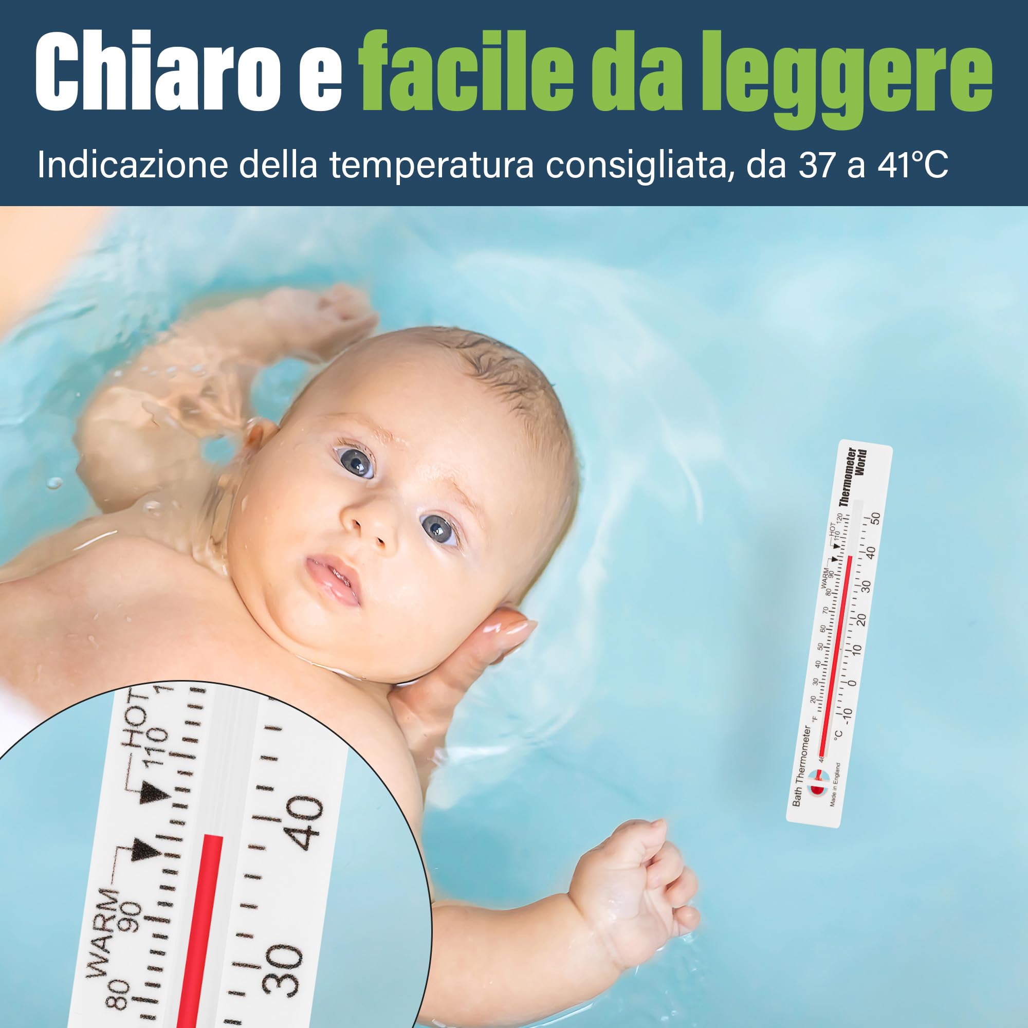 Termometro da bagno: controlla la temperatura dell'acqua del bagno con questo termometro facile da usare