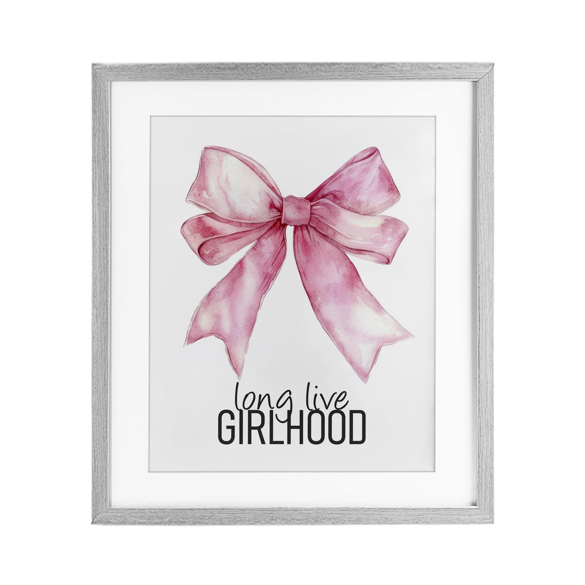 Impression encadrée pour chambre fille Long Live Girlhood Stupell sous verre