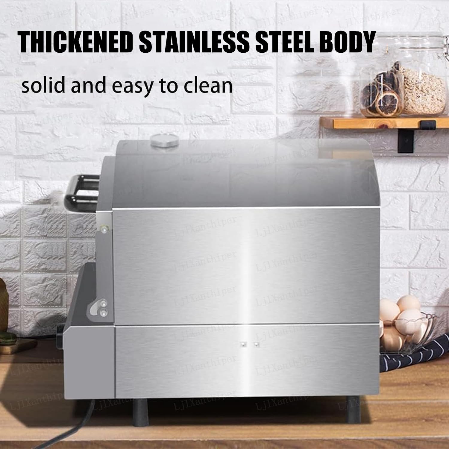 Máquina Para Hacer Pizza Profesional,Horno De Pizza Multifunción Para Exteriores,Entana De Vidrio Resistente Al Calor,Control De Temperatura,Para Asar Pizzas,Cocina Exteriores,Horno ElectricPizzaOven