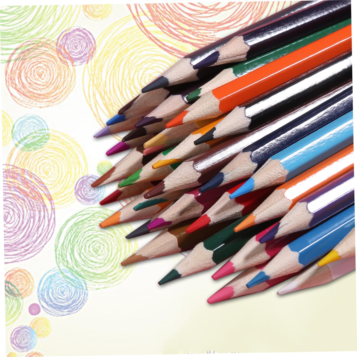 NUOBESTY Crayons de Couleur Couleurs pour Dessin Crayons à Dessin pour Artistes Ergonomique avec Mine Résistante