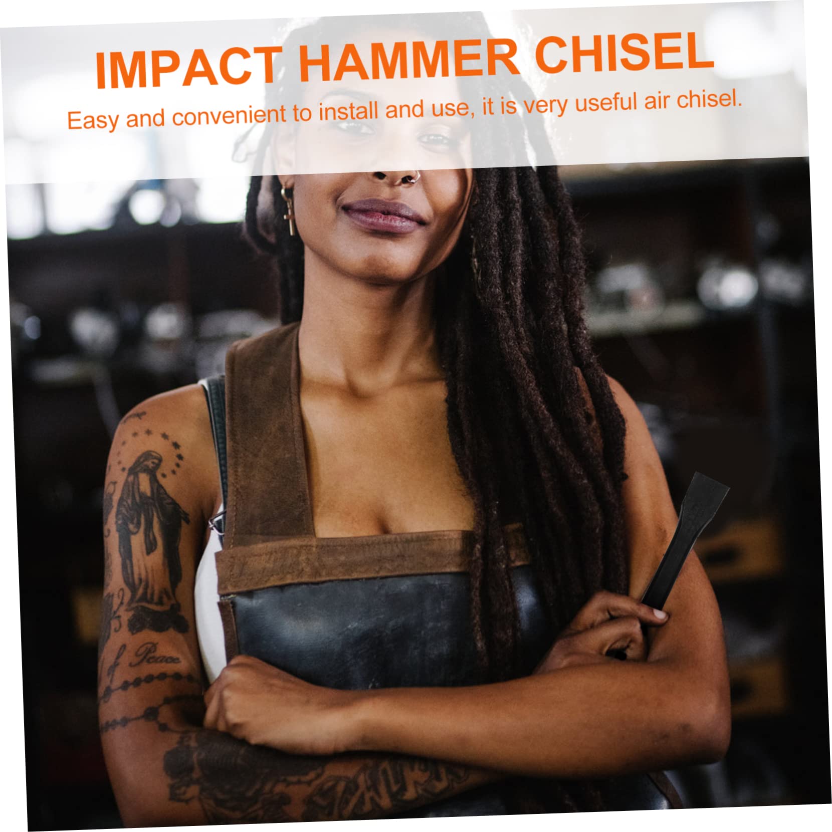 Holibanna Polished Steel Shovel Head Air Chisel Pneumatic Hammer Bits Straight Handle for Industrial