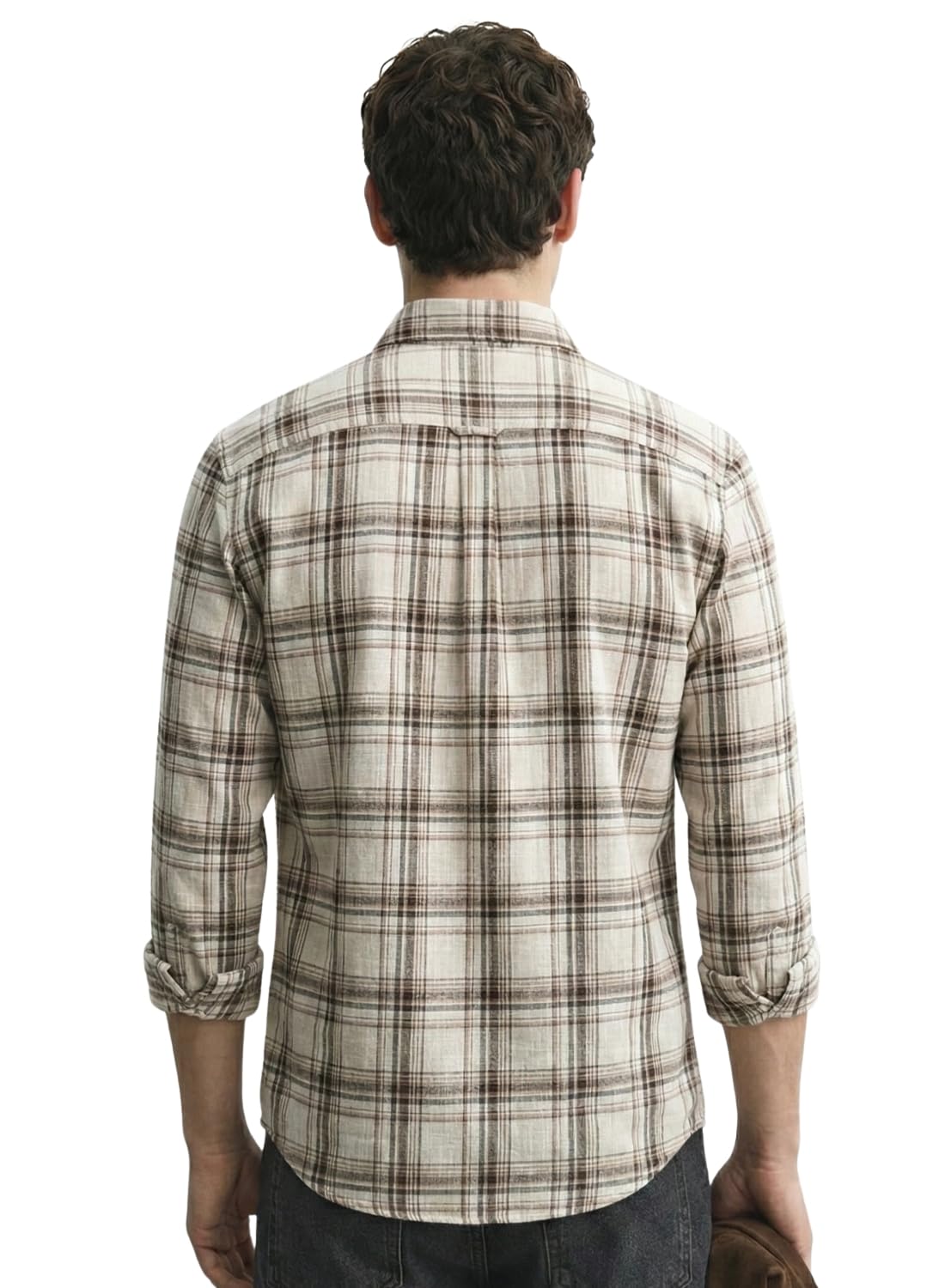 ADRO Camicia da uomo con strisce sottili | colletto abbottonato | maniche lunghe | camicie casual smart vestibilità regolare
