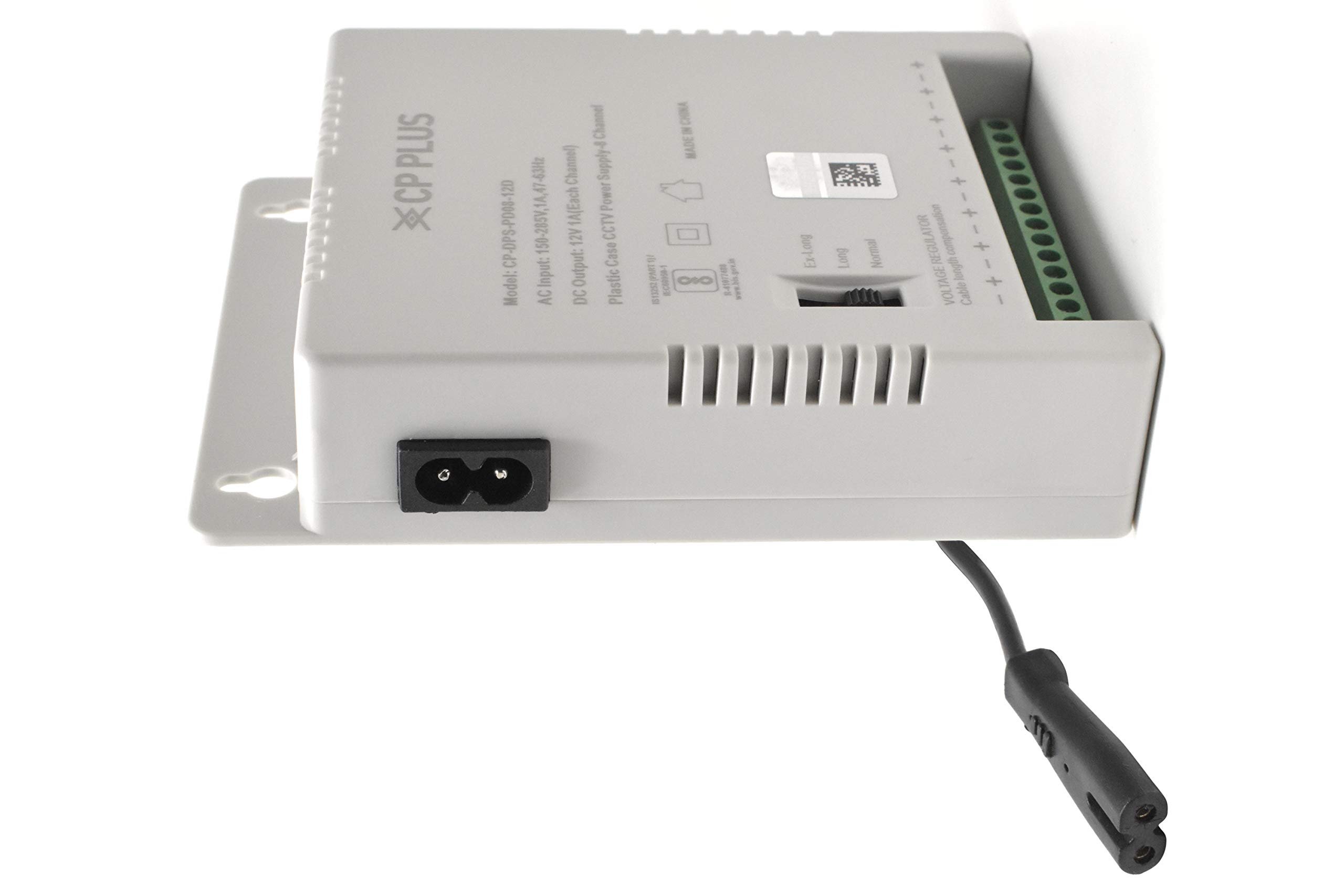 CP Plus CP-DPS-PD08-12D 12V 10Amp 8 Channel Fiber SMPS (Switched-Mode Power Supply) for CCTV Security Surveillance Camera Power Supply — Amazon image 2