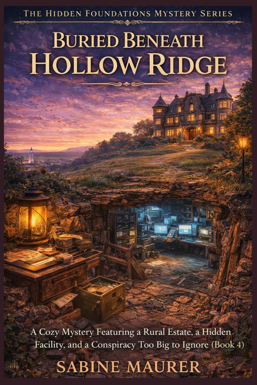 Buried Beneath Hollow Ridge: A Cozy Mystery Featuring a Rural Estate, a Hidden Facility, and a Conspiracy Too Big to Ignore (Book 4) (The Hidden Foundations Mystery Series)
