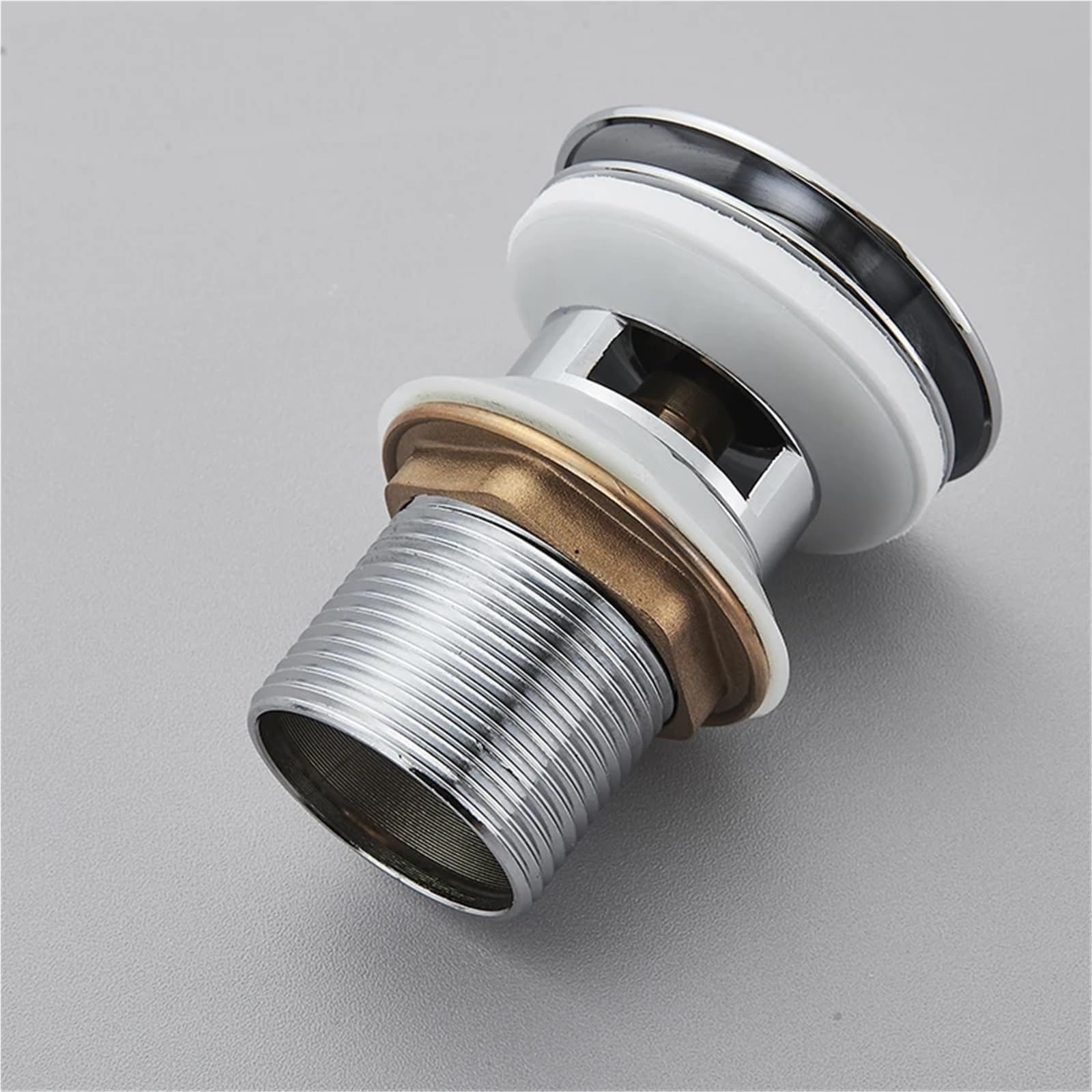 Pulsante di scarico pop-up Lavandino del bagno Scolapiatti Sifone Tappo Rubinetto for lavabo Accessorio Tubo for Nero cromato per lavandini da bagno(Nickel A)