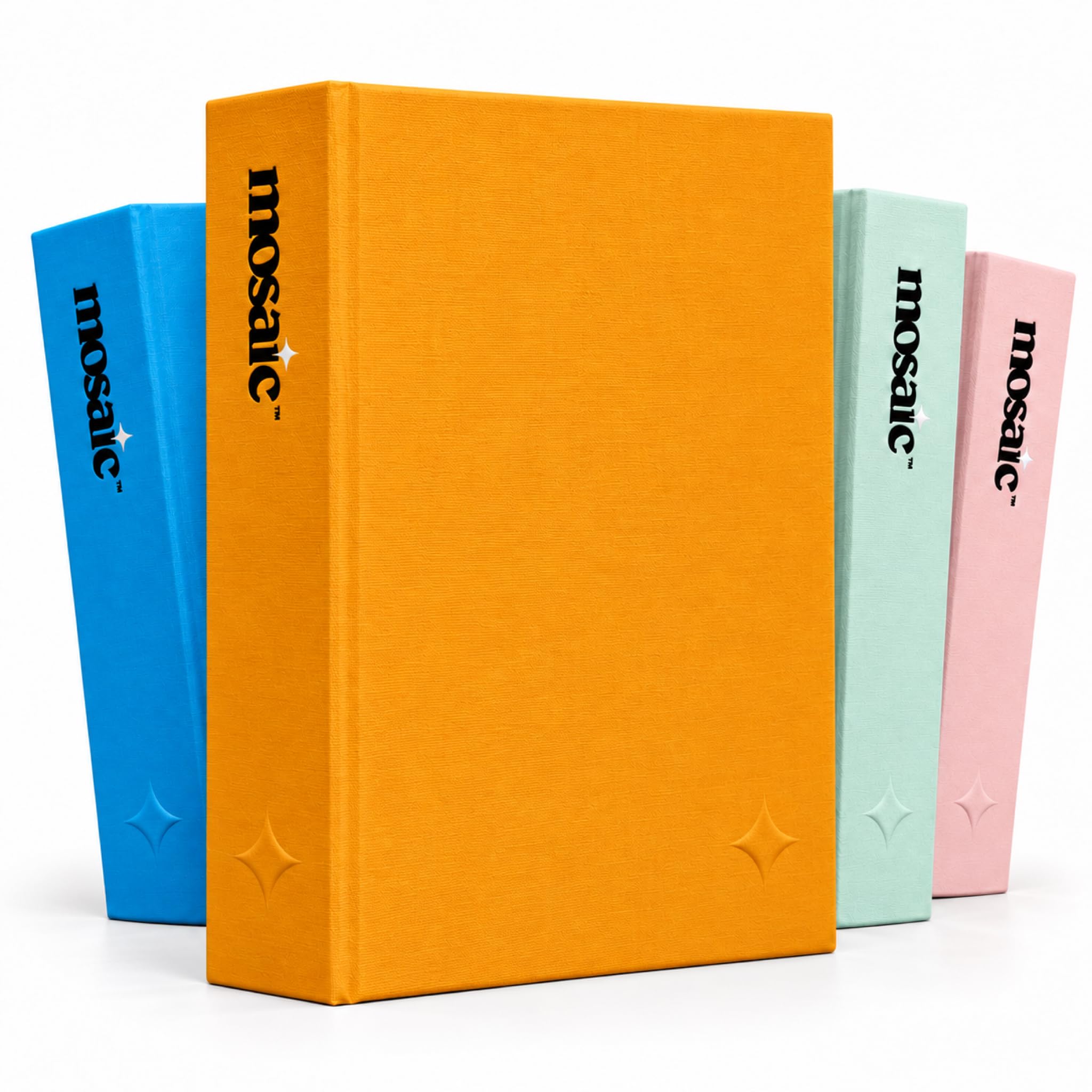 Mosaic Journal Photo Album Book - With 365 Slip-In Prints Included - Orange
