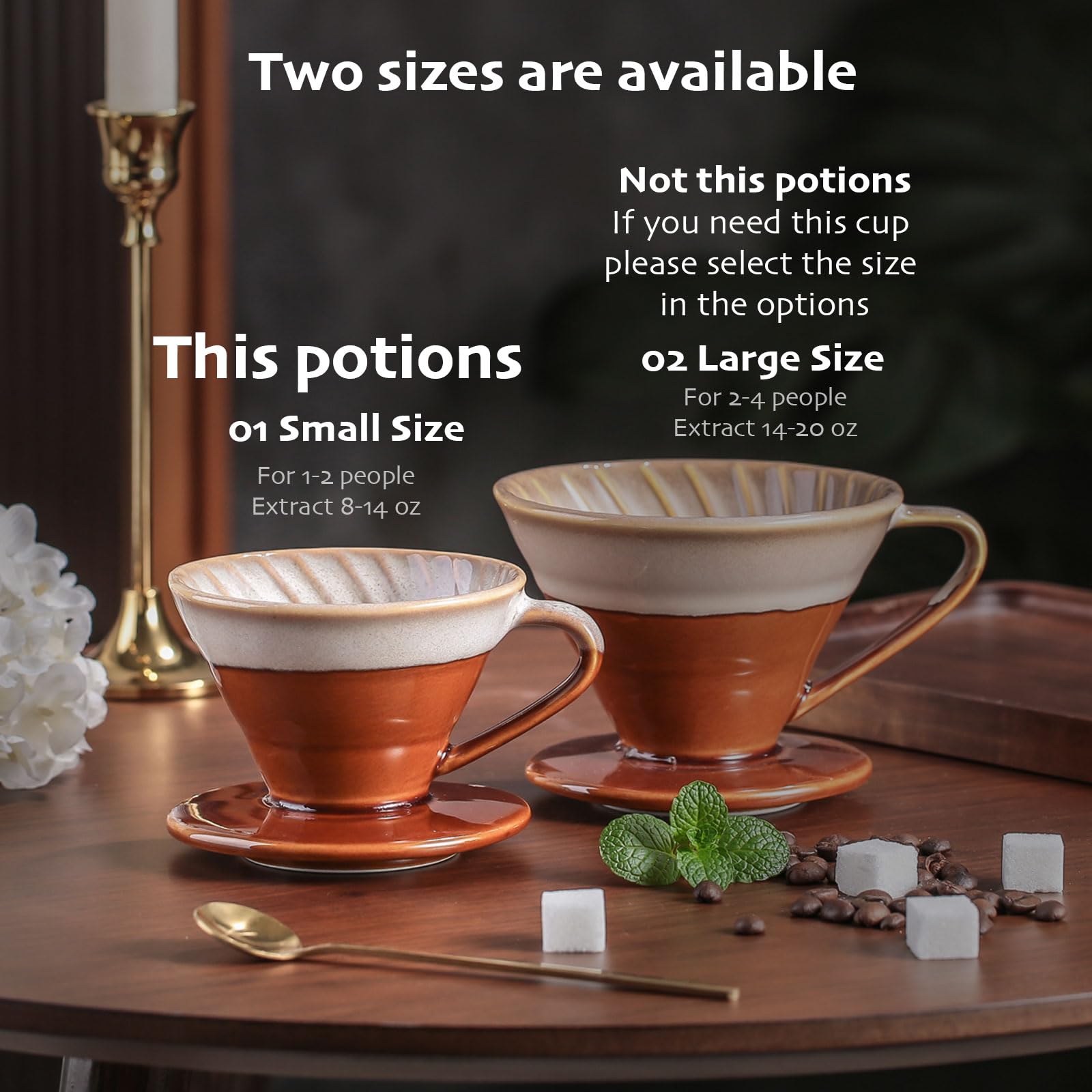 01 ceramiczny filtr kapiący do kawy nalewany kapacz do kawy przenośny ręczny stożek zestaw do ekspresu do kawy dla baristów domowych