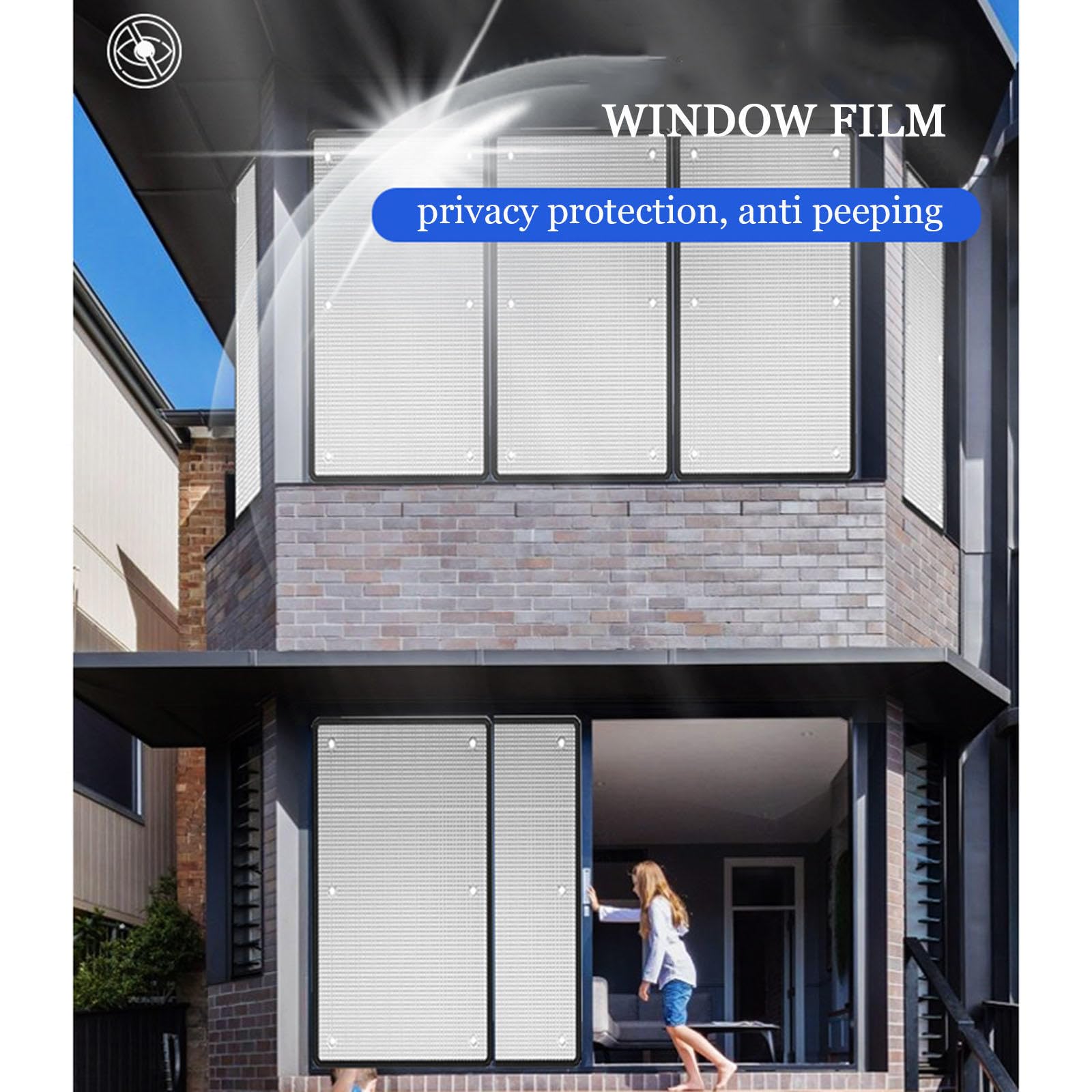 Película Privacidad Protección Solar Para Ventanas,película Aislante De Aluminio,película Blaclout Con Ventosa,película Reflectante,adhesivo Para Ventanas Antideslumbrante Uv,WxH-130x300cm/51*118in