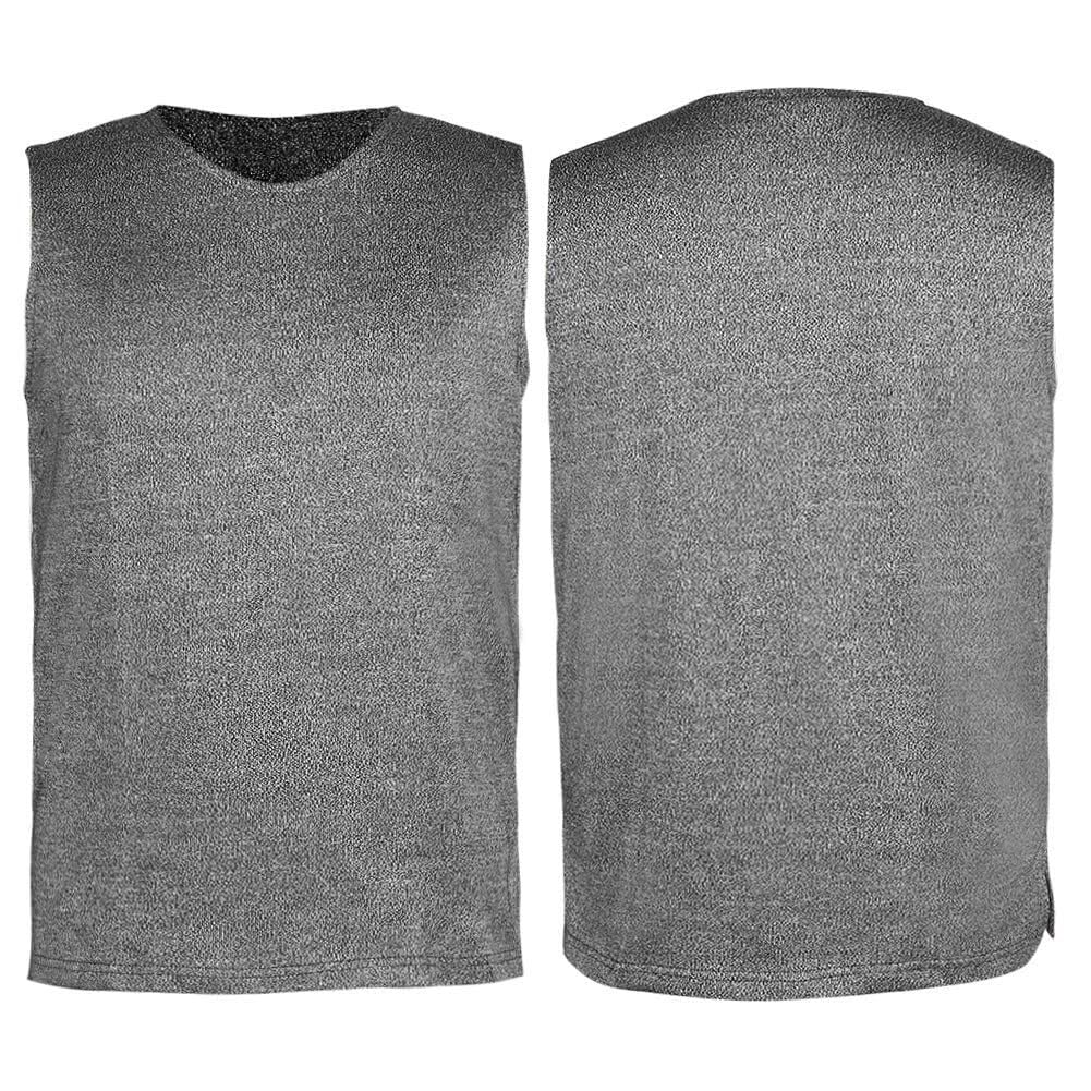 Koszulka ochronna T-shirt odporna na przecięcia, koszulka ochronna poziomu 5, wysokiej jakości materiały ochronne, dla pracowników branży metalowej i obróbki drewna (M)