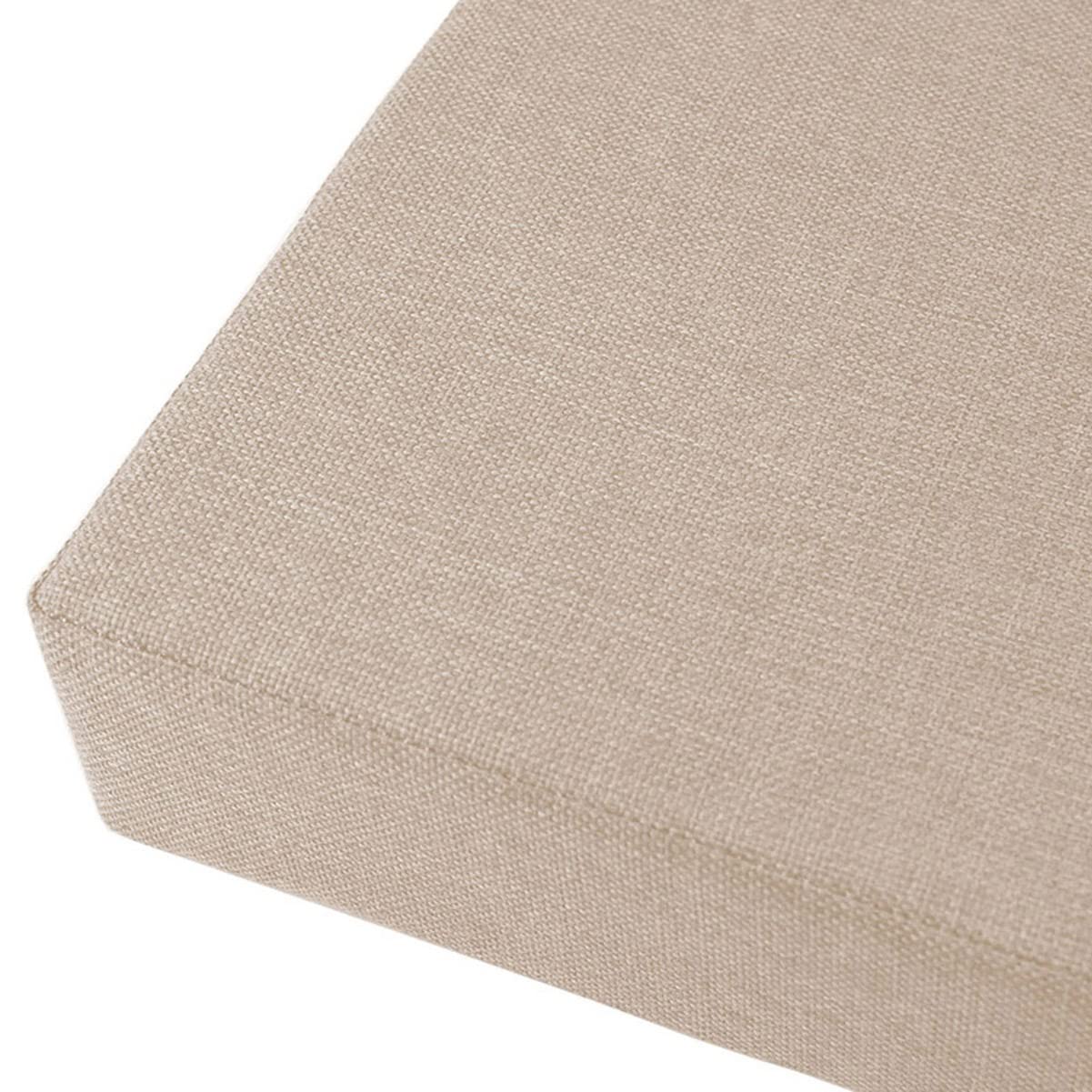 Gruba poduszka na ławkę, na 2/3-osobową, poduszka na krzesło ogrodowe do wewnątrz/na zewnątrz, 45/80/100 cm, długa poduszka do siedzenia do jadalni i na taras (60 x 35 x 7 cm, beżowa), wygodna i