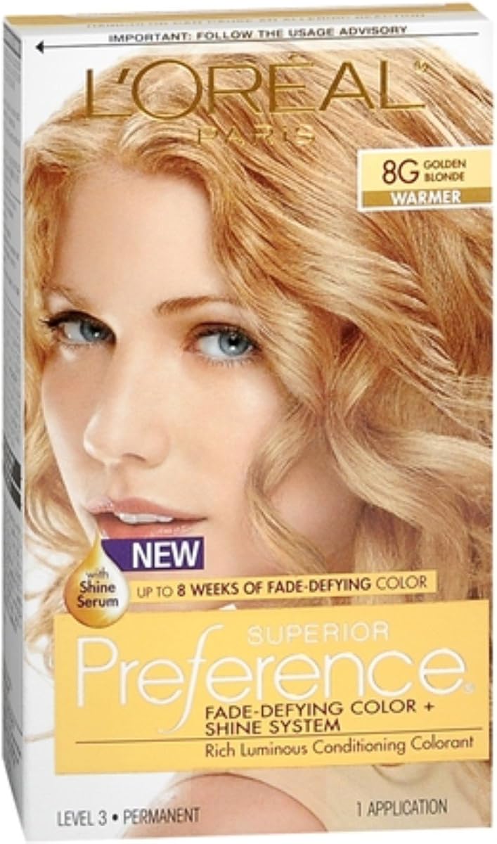 L'Oreal Superior Preference - 8G Golden Blonde (Warmer) 1 Each (Pack of 4)